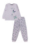 Kız Çocuk Pijama Takımı 6-9 Yaş Nazik Lavanta