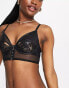 Фото #1 товара Knickerbox Planet Serenity Seduction sheer mesh and cut out lace longline bra in black