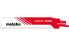 Фото #1 товара Metabo 626557000 - Sabre saw blade - Carbide - Red - White - 3 mm - 1.25 mm - 22.5 cm