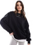 Фото #3 товара ASOS Weekend Collective oversized sweatshirt with large back logo in black