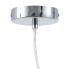 Ceiling Light 15 x 15 x 17,5 cm Crystal Silver Iron Ø 15 cm