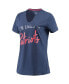 Фото #3 товара Women's Navy New England Patriots Riley V-Neck T-shirt