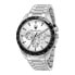 Фото #1 товара MASERATI Traguardo 45 mm Chr W/Silver Dial Br Ss watch