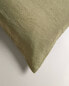 (140 gxm²) xxl linen cushion cover
