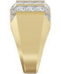 ფოტო #4 პროდუქტის Men's Diamond Multirow Statement Ring (2 ct. t.w.) in 10k Gold