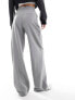 ASOS DESIGN Tall formal wide leg trouser in grey 48 - фото #7