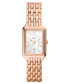 ფოტო #1 პროდუქტის Women's Raquel Three-Hand Date Rose Gold-Tone Stainless Steel Bracelet Watch, 23mm