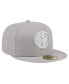 Фото #3 товара Men's Gray Pittsburgh Steelers Color Pack 59FIFTY Fitted Hat