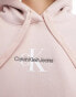 Фото #2 товара Calvin Klein Jeans monologo regular hoodie in pink