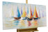 Acrylbild handgemalt Rainbow Regatta