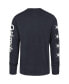 Фото #3 товара Men's Charcoal Orlando Magic 2023/24 City Edition Triplet Franklin Long Sleeve T-shirt