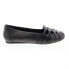 Фото #1 товара Softwalk St Lucia S2006-001 Womens Black Wide Leather Ballet Flats Shoes 8