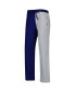 ფოტო #3 პროდუქტის Women's Navy, Gray North Carolina Tar Heels Colorblock Cozy Tri-Blend Lounge Pants
