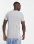 Tommy Hilfiger chest corp stripe logo t-shirt in grey