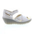 Фото #1 товара Fly London Yent YENT365FLY-003 Womens Beige Leather Wedges Sandals Shoes