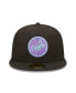 Фото #4 товара Men's Black Los Angeles Dodgers 40th Anniversary Black Light 59FIFTY Fitted Hat