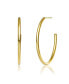 ფოტო #1 პროდუქტის 14K Gold Plated Large Open Hoop Earrings