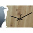 Фото #2 товара Настенное часы DKD Home Decor Чёрный Коричневый Белый Железо Птица 50 x 4 x 50 cm Деревянный MDF (2 штук)