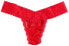 hanky panky 261796 Women Sweetheart Mesh Low Rise Thong Red Underwear Size OS