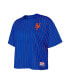 Фото #2 товара Women's Royal New York Mets Boxy Pinstripe T-shirt