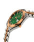 ფოტო #2 პროდუქტის Women's Naples Swiss Quartz Two-Tone Stainless Steel Bracelet Watch 34mm