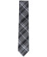 Фото #2 товара Men's Contrast Stripe Plaid Tie