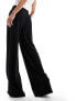 Фото #7 товара ASOS DESIGN pull on slub wide leg trouser in black