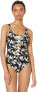 Фото #1 товара Derek Lam 10 Crosby Womens 185112 Laced Up Front One Piece Swimsuit Size S