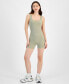 Juniors' Seamless Square-Neck Romper