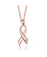 Фото #2 товара Sterling Silver 18K Rose Gold Plated Infinity Loop Necklace