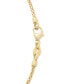 ფოტო #5 პროდუქტის Swiss Blue Topaz Heart Chain 18" Collar Necklace (13-1/2 ct. t.w.) in 14k Gold-Plated Sterling Silver