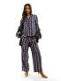 Фото #1 товара Vero Moda satin trouser co-ord in geo print