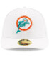 Фото #4 товара Men's White Miami Dolphins Historic Omaha Low Profile 59FIFTY Fitted Hat