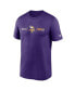 Men's Purple Minnesota Vikings Horizontal Lockup Legend T-shirt