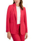 Фото #3 товара Women's Solid Open-Front Notched-Collar Jacket
