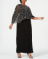 ფოტო #5 პროდუქტის Plus Size Beaded Cape Gown