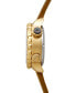 ფოტო #3 პროდუქტის Women's Jane Brown Leather Strap Watch 35mm