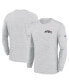 Фото #1 товара Men's White New England Patriots Velocity Athletic Stack Performance Long Sleeve T-shirt