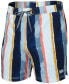 Men's Oh Buoy 2N1 Striped Volley 5" Swim Shorts