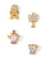 ფოტო #1 პროდუქტის Crystal Multi-Color Disney Princess Be Our Guest Stud Earring Set