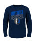 Фото #1 товара Preschool Boys and Girls Navy Dallas Mavericks Showtime Long Sleeve T-shirt