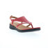 Softwalk Temara S2008-600 Womens Red Extra Wide Thong Sandals Shoes