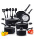 Фото #7 товара 15-Piece Nonstick Cooking Set with Stay Cool Handle, Black