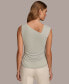 Фото #2 товара Women's Asymmetrical Neckline Sleeveless Top