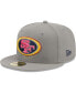 Men's Gray San Francisco 49ers Color Pack 59FIFTY Fitted Hat