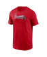 Фото #2 товара Men's Red Atlanta Braves Fuse Wordmark T-shirt
