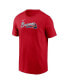 ფოტო #2 პროდუქტის Men's Red Atlanta Braves Fuse Wordmark T-shirt