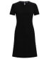 ფოტო #4 პროდუქტის Women's Slim-Fit Crew-Neck Dress