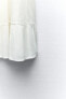 Фото #9 товара Короткое ярусное платье с воланами ZARA