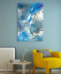 Фото #5 товара 'Subtle Blues I' Frameless Free Floating Tempered Glass Panel Graphic Wall Art, 32" x 48"